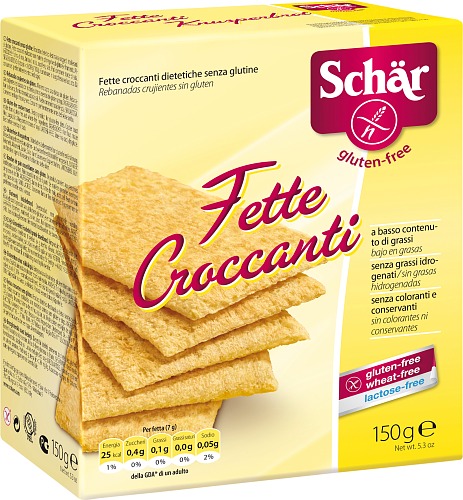 Köp Schär glutenfritt bröd fette croccanti frasbröd 150 gram