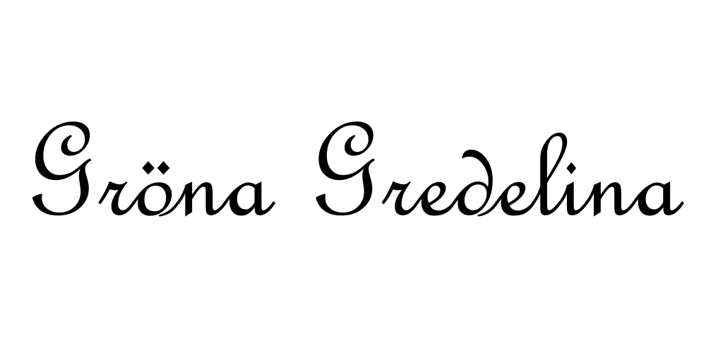 Gröna Gredelina logo.