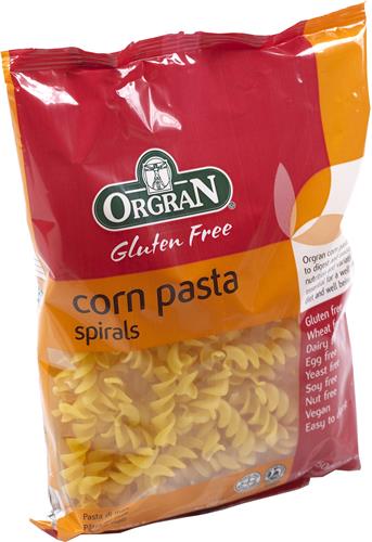 Köp Orgran ris och majsspiraler, pasta, glutenfri, 250 gram 