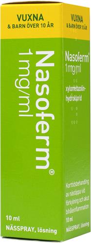 Köp Nasoferm, nässpray, lösning 1 mg/ml, 10 ml 