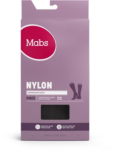 Mabs NYLON KNEE BLACK XL, 1 par