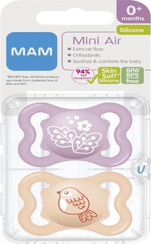 MAM Air Pink 0-6m, 2 st