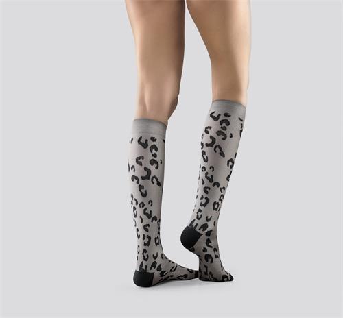 MABS COTTON KNEE GREY LEOPARD M NC, 1 par