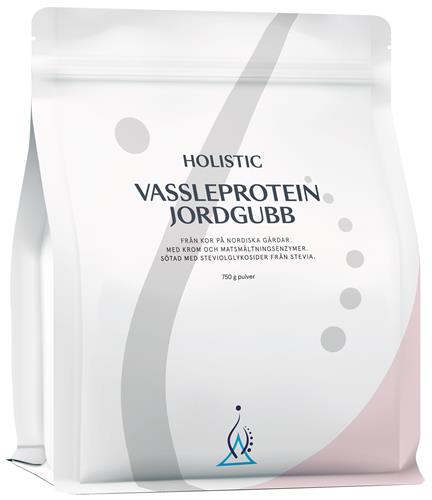 Holistic Vassleprotein jordgubb, 750 g