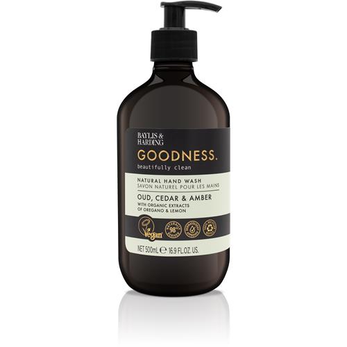 Baylis & Harding Goodness Oud, Cedar & Amber Hand Wash, 500 ml