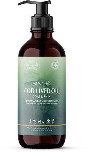 AktivSvea COAT and SKIN Omega 3, Torsklever för hud & päls, 500 g