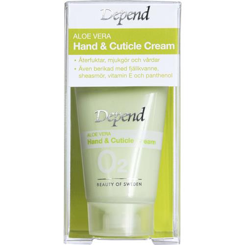 Depend O2 Aloe Vera Hand & Cuticle Cream, 25 ml