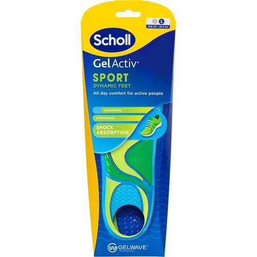 Scholl Gel Activ Insole Sport Sulor Large, 1 par