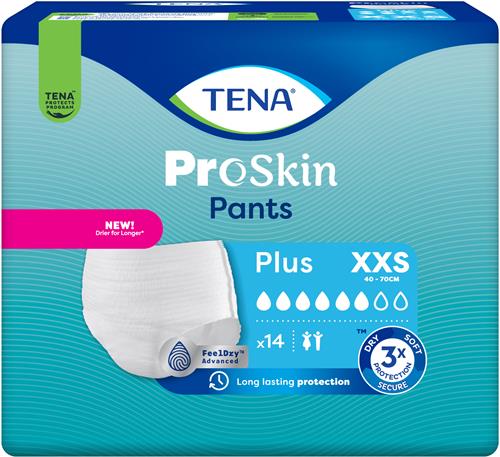 TENA PROSKIN PANTS Plus XXS, 14 st