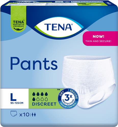 TENA PANTS Pants Discreet L, 10 st