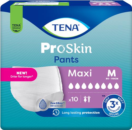 TENA PROSKIN PANTS Maxi M, 10 st