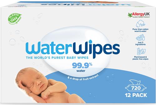 WaterWipes Våtservett 12 x 60P, 12 st