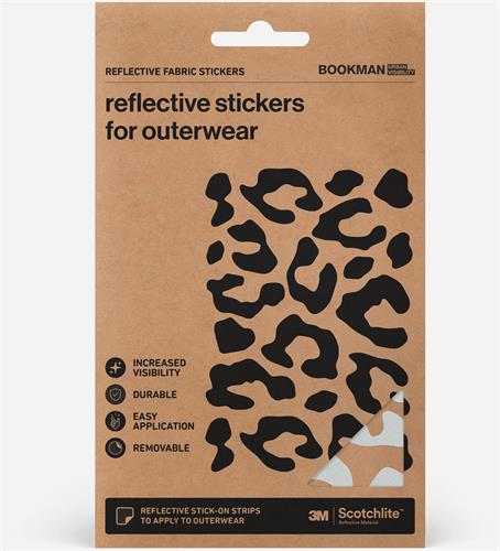 Bookman Urban Visibility Reflekterande stickers Tyg Leopard, 1 st