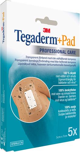 3M Tegaderm +Pad 5cm x 7xm, 5 st