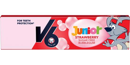 V6 Junior Bubblegum Strawberry, 22 g