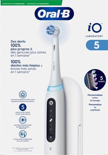 ORAL-B iO Laboratory 5 Eltandborste White, 1 st