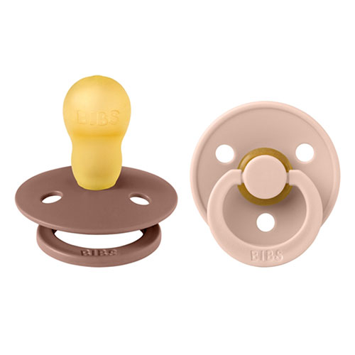 BIBS Colour Pacifier Latex stl2 Vanilla/Blush, 2 st